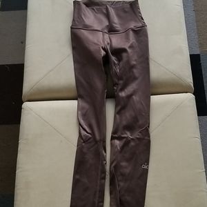 ALO long leggings metallic finish